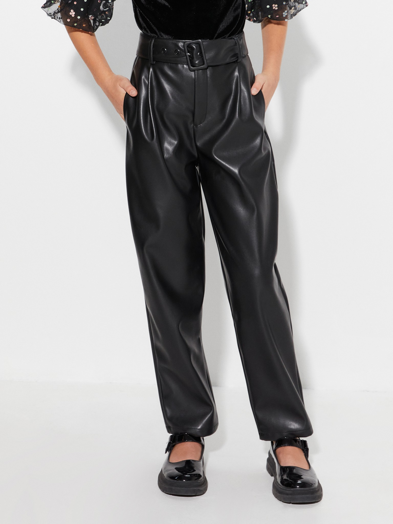 20210160441 Брюки детские для девочек Aida черный