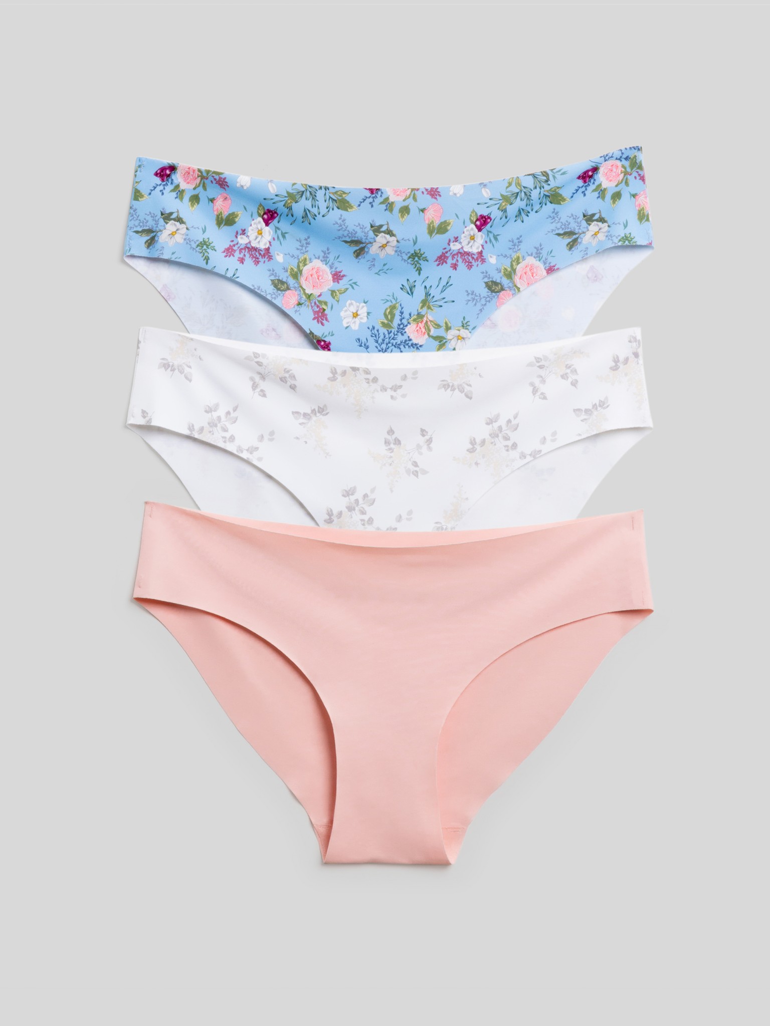 31204121912 Трусы женские в наборе из 3 шт. Berta сине-розовый