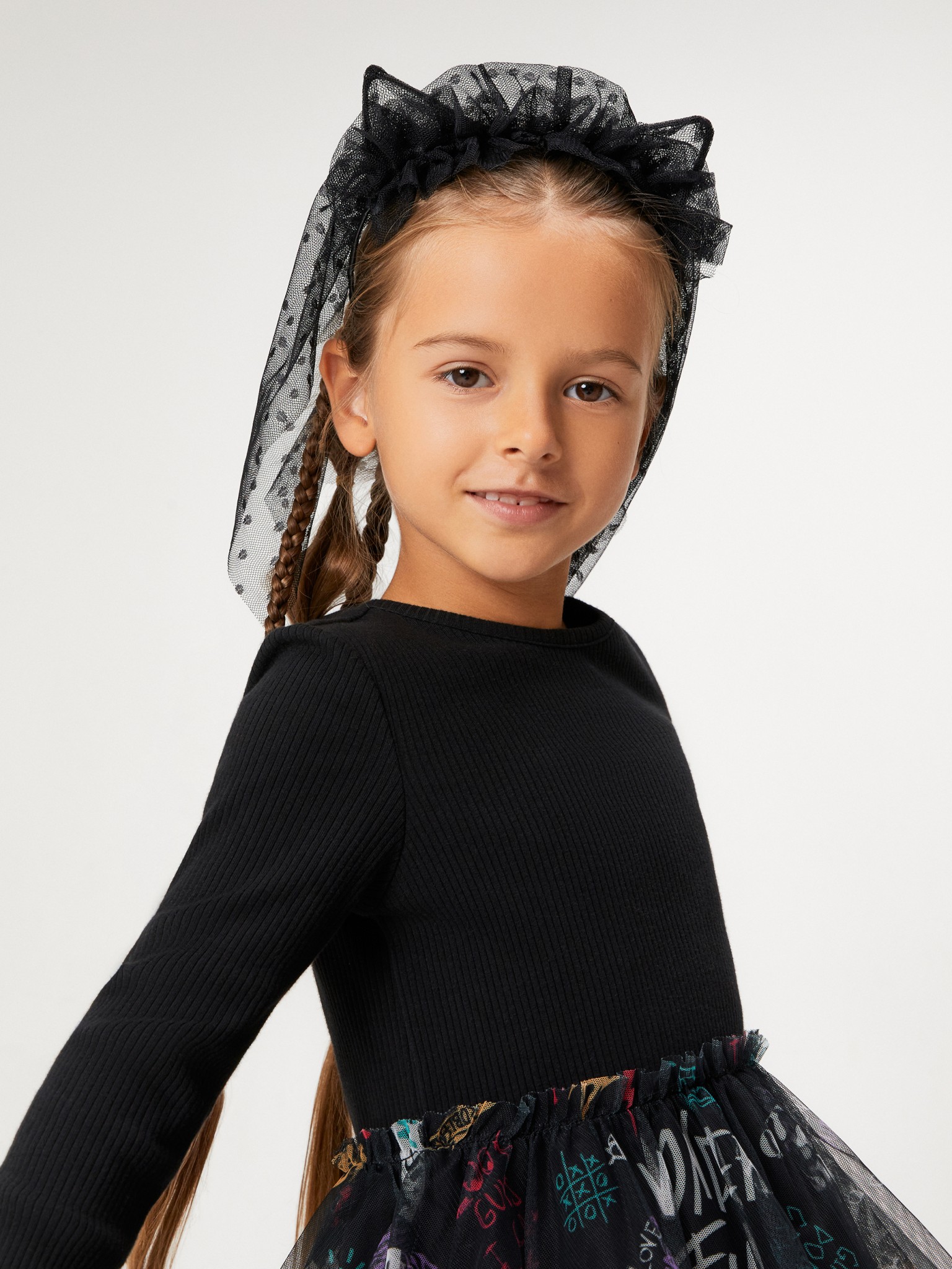 20206310222 Ободок для волос детский Nona черный