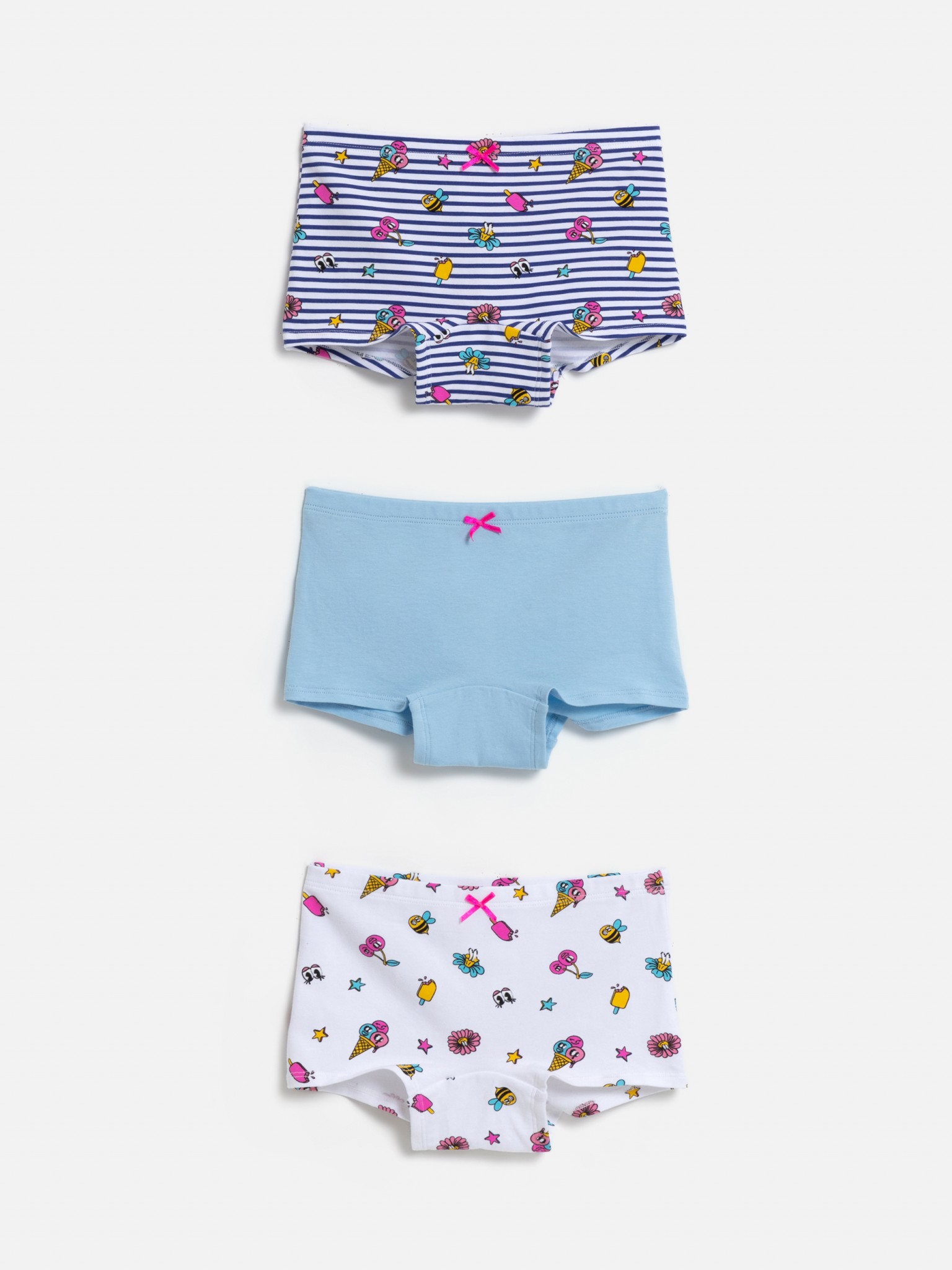 20224120067 Трусы детские для девочек в наборе из 3шт Osorno цвет в ассортименте