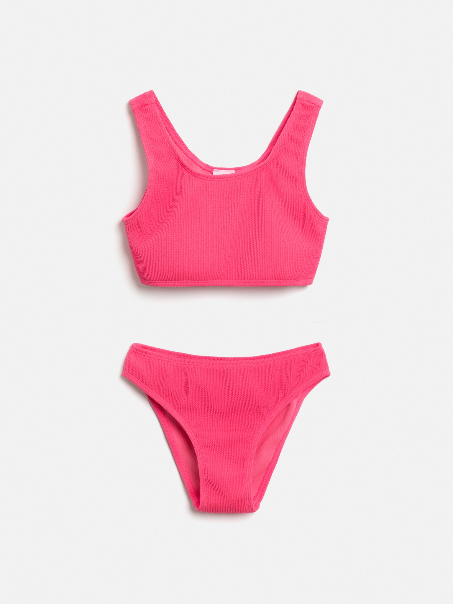 20214710031 Костюм купальный детский для девочек Suoka неоновый розовый