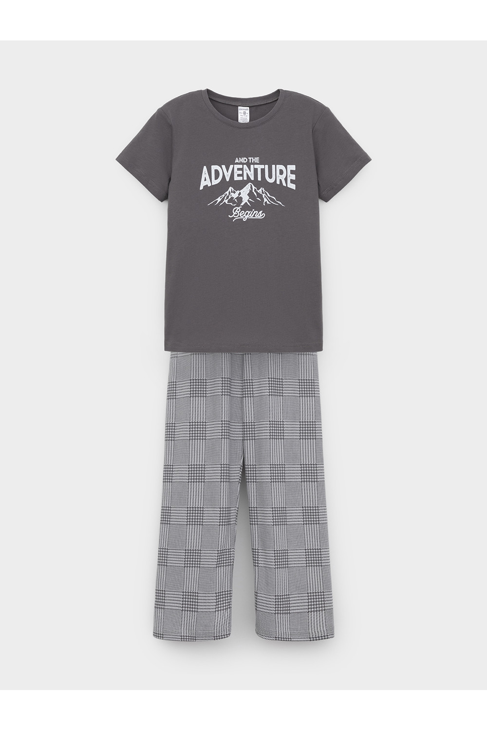 К 1599_железо, костюмная клетка Пижама