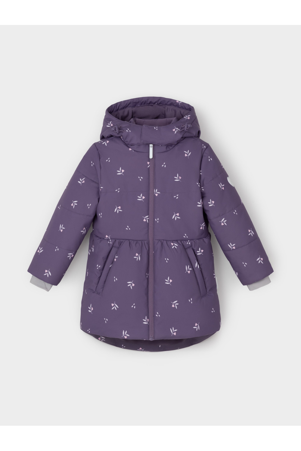 ВК 38119_н_1 ГР_темный баклажан, мини цветы Куртка