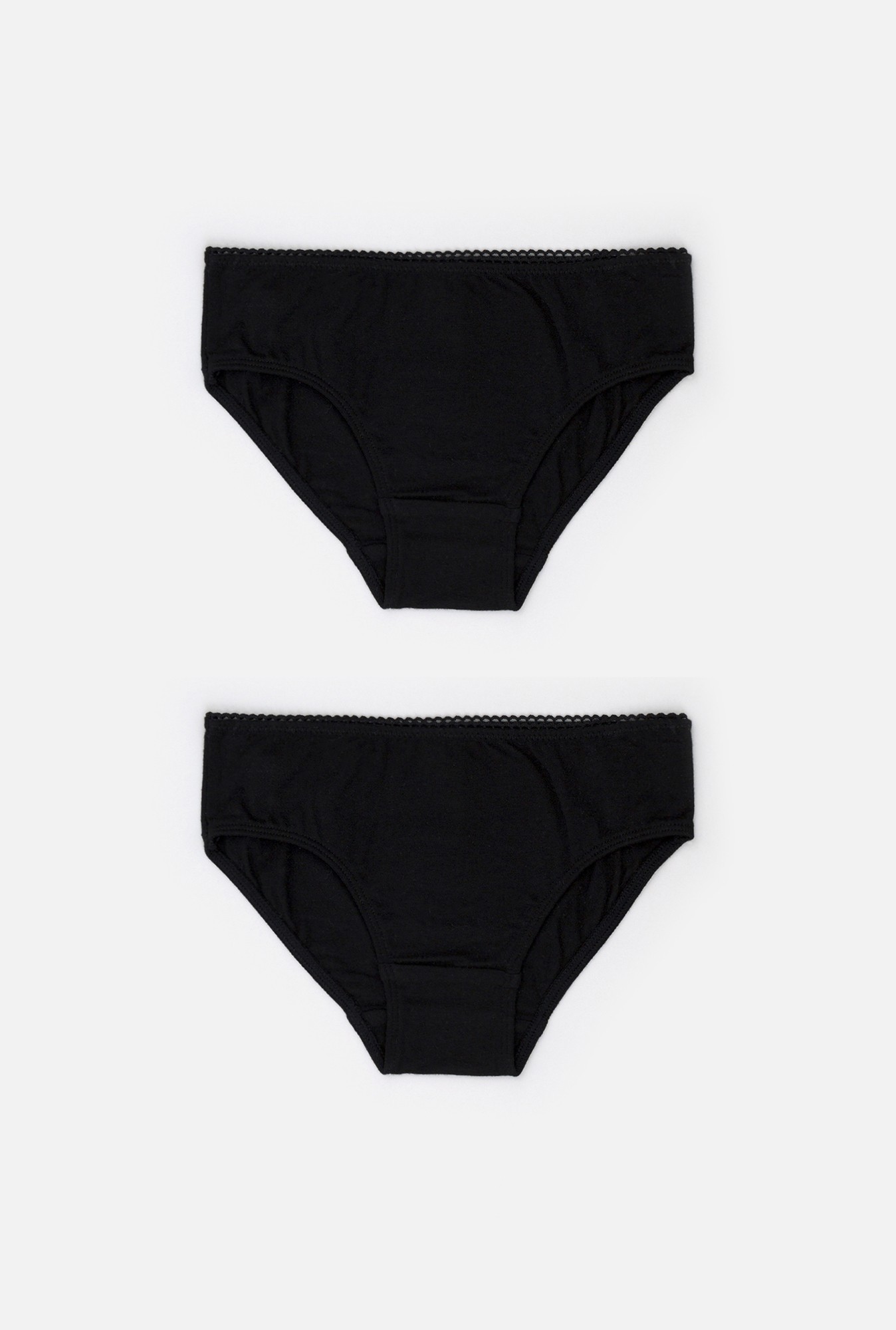 32224120096 Трусы детские для девочек в наборе из 2шт Clay черный