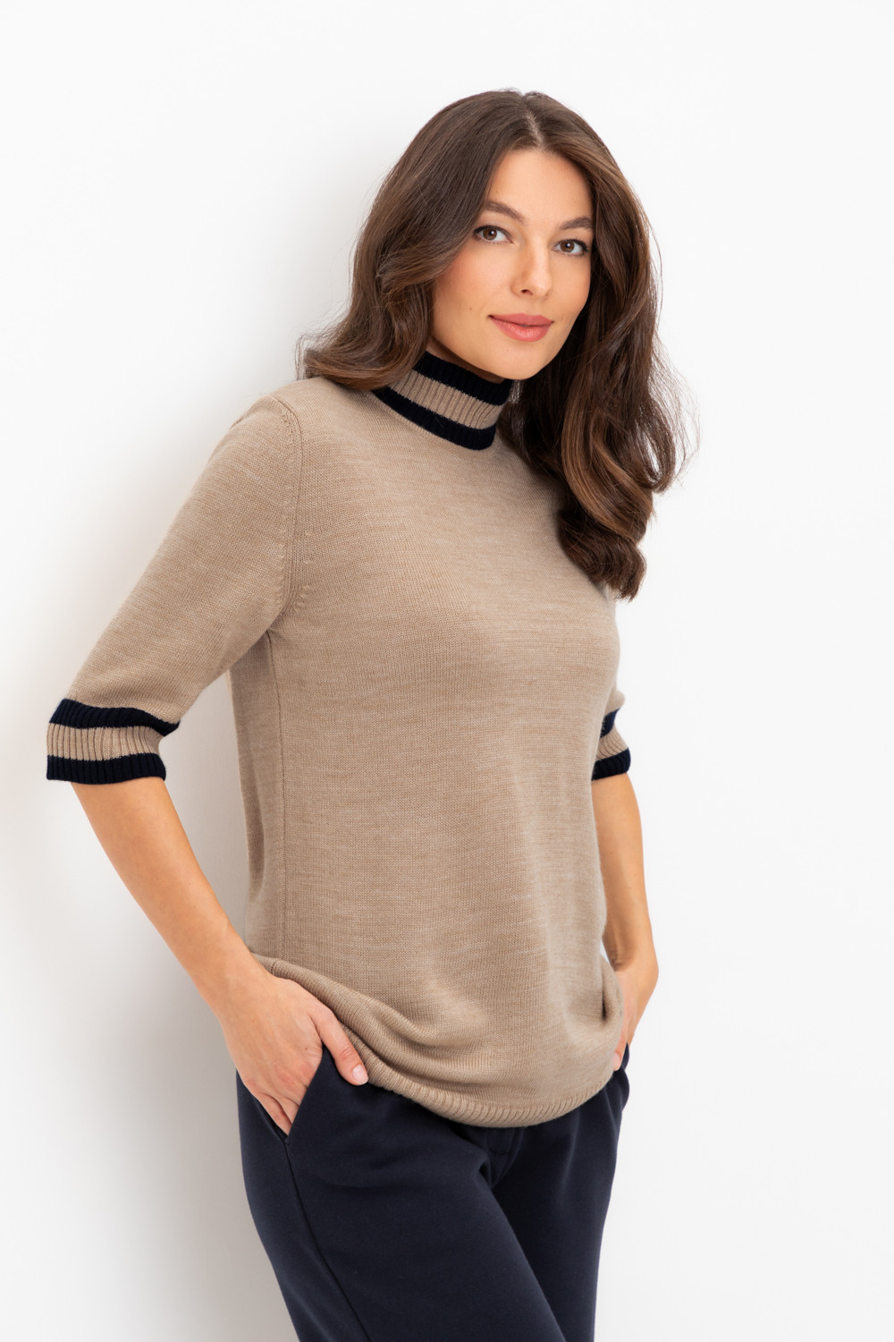 ЕВ 30045_24ш_бежевый Джемпер