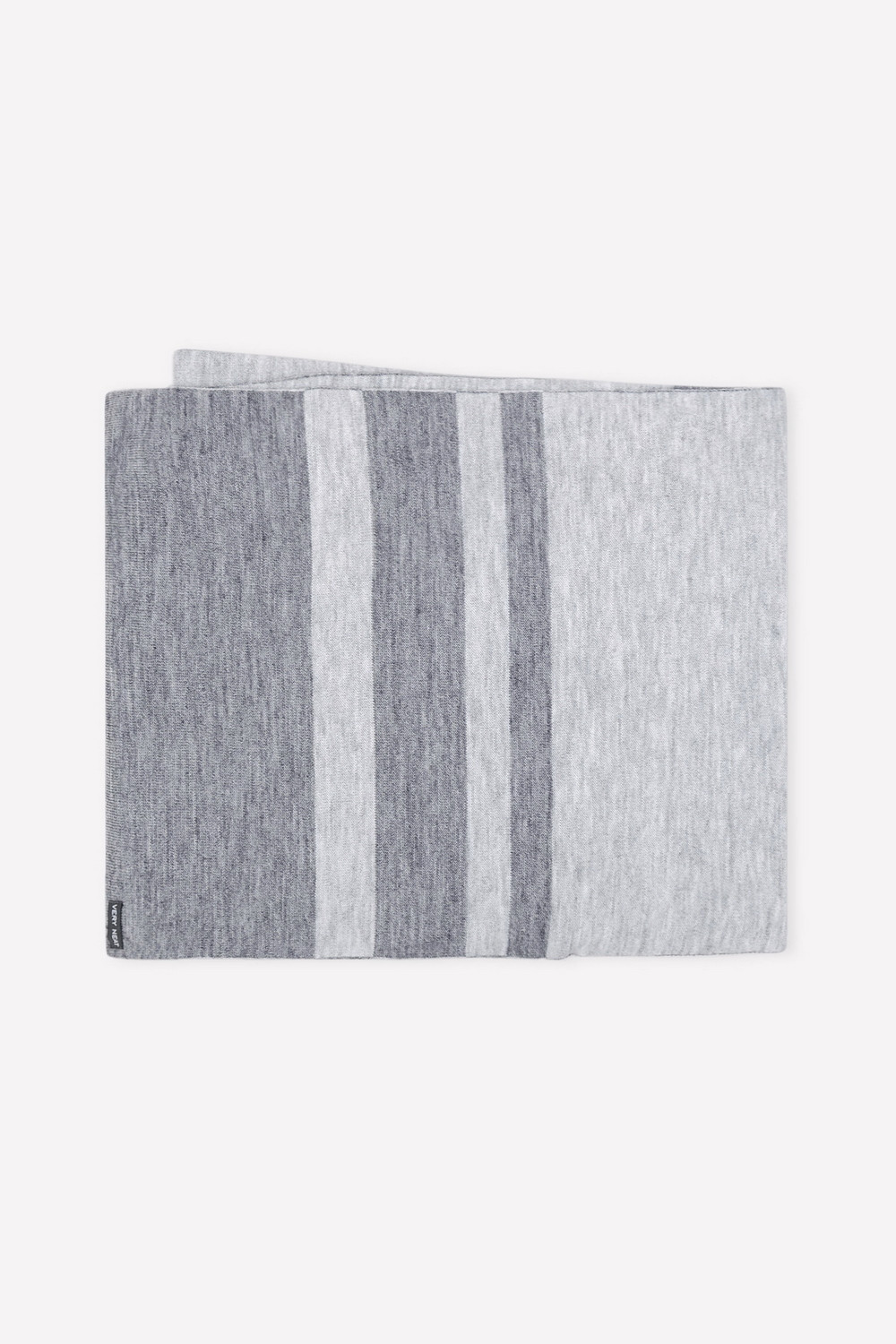 ЕВ 15002_ш_тем.серый меланж, св.серый меланж Шарф