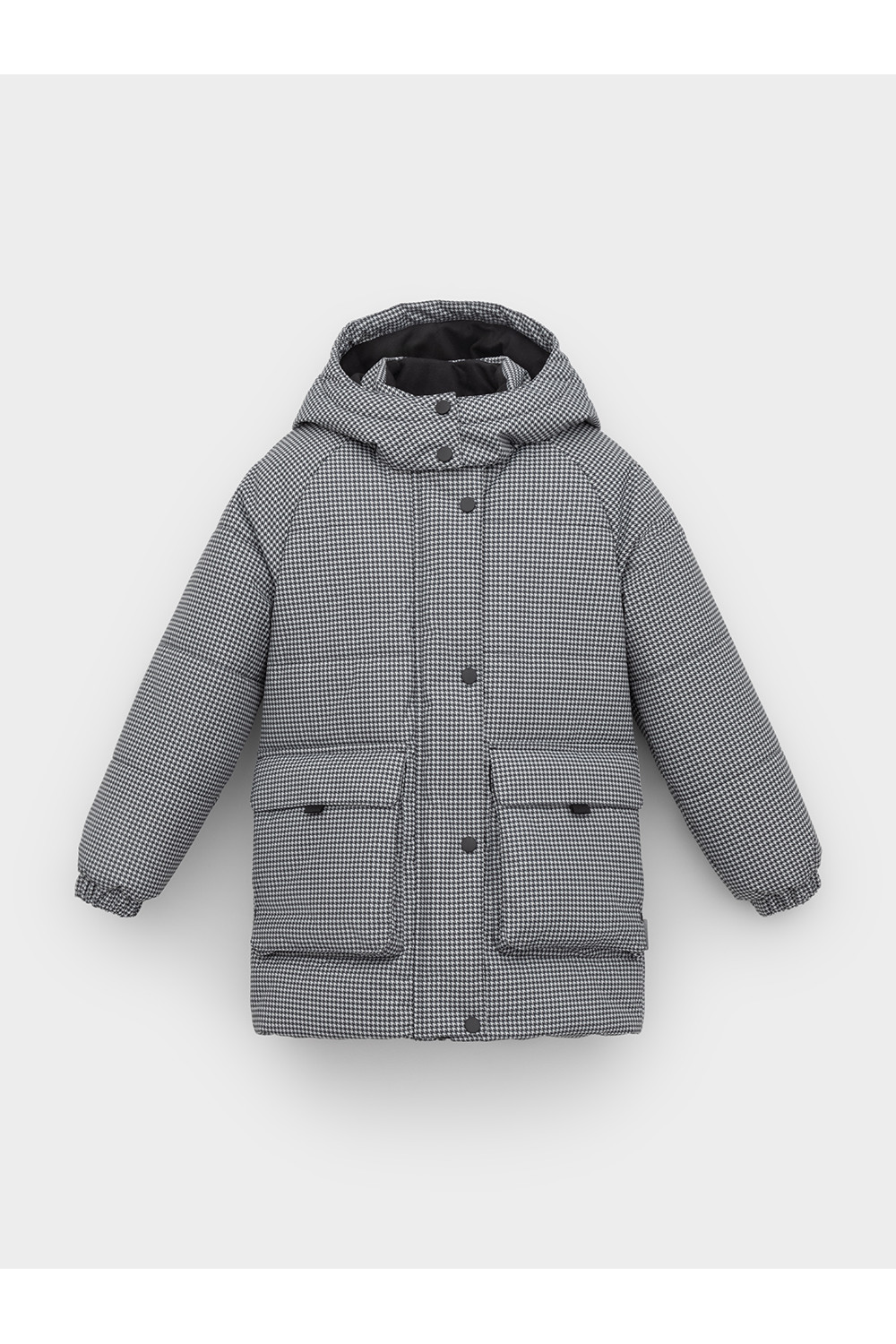 ВК 38129_н_1 УЗГ_серый, маленькая гусиная лапка Куртка