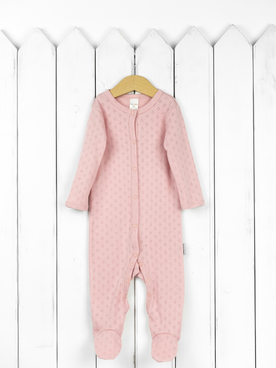 К354/1-Р Комбинезон  (ажурная рибана/розовый)