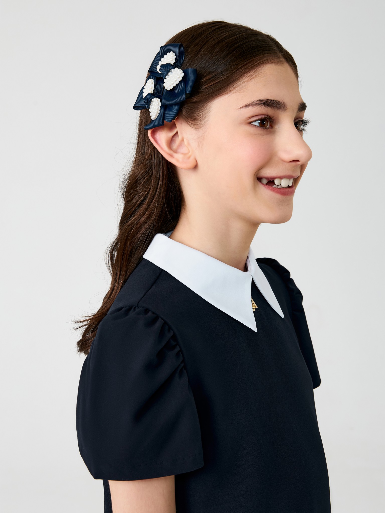 20206320553 Набор из 2 заколок для волос дет. Gilles темно-синий