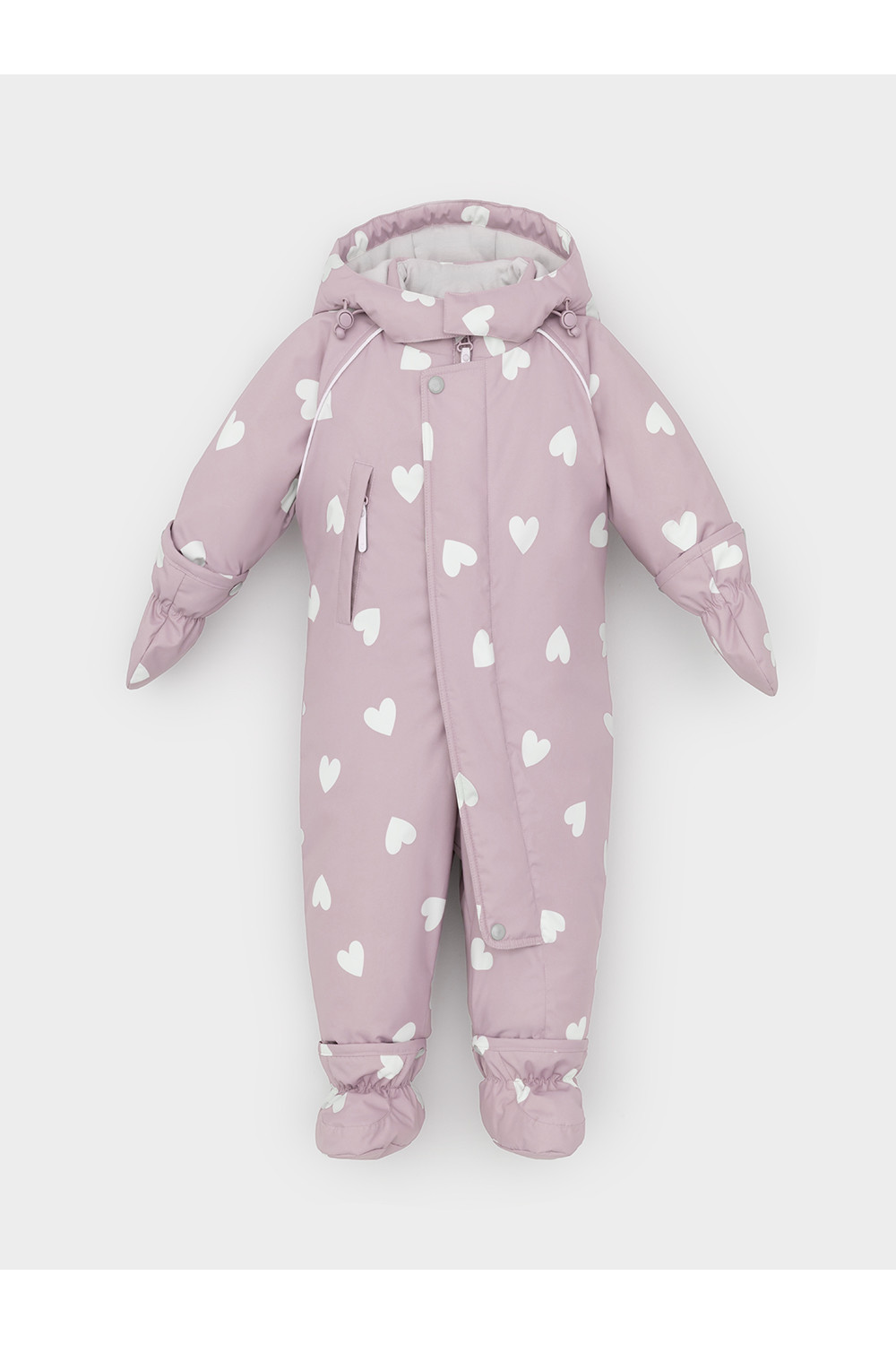 ВК 60032_н_60 Ал_кофейный, красивые сердца Комбинезон