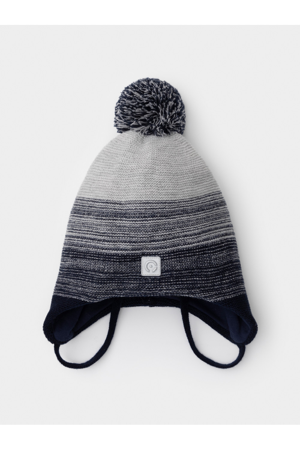 КВ 20405_ш_темно-синий, св.серый меланж Шапка