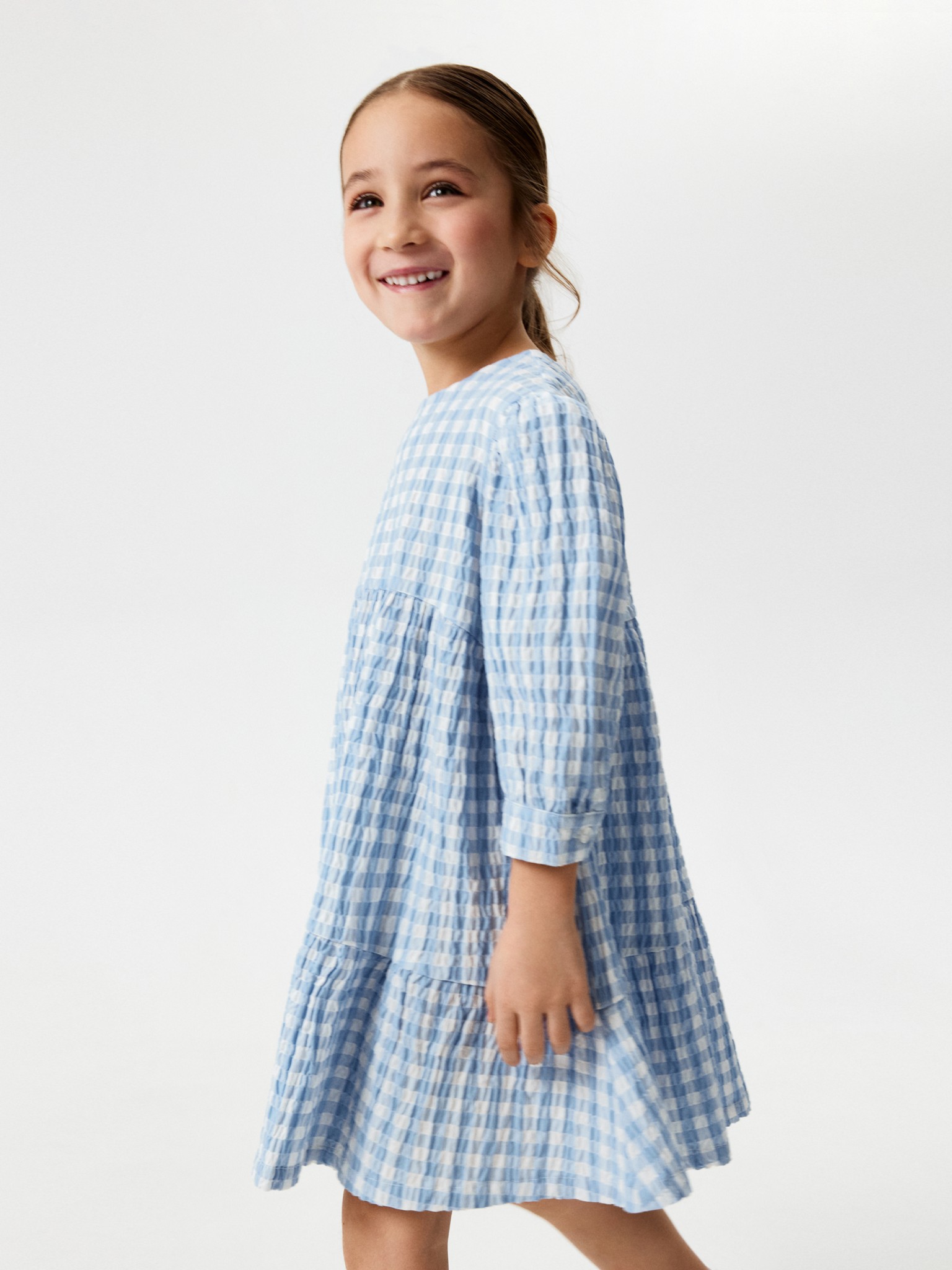 20220200851 Платье детское для девочек Jorjia голубая клетка