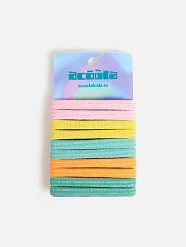 20206330537 Набор из 10 резинок для волос дет. Nunko цветной