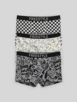 20134130039 Трусы детские для мальчиков в наборе из 3 шт. Ibrahim разноцветный