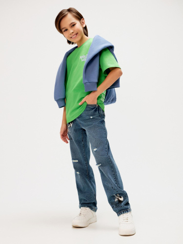 20130440011 Брюки джинсовые детские для мальчиков Spearow синий