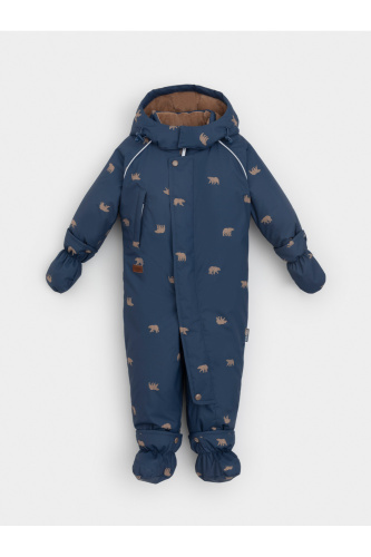 ВК 60133_н_2 УЗГ_темно-синий, медведи Комбинезон