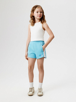 20240420020 Шорты детские для девочек Patra голубой