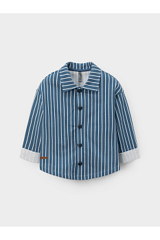 КР 303037_синяя полоска к722 Рубашка