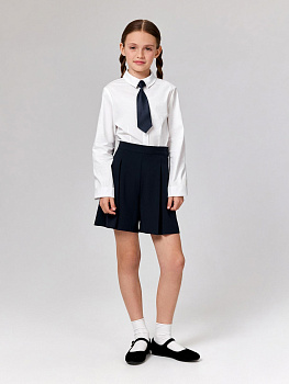 20240420024 Шорты детские для девочек Study темно-синий