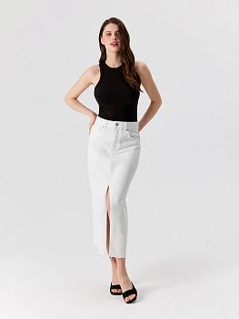 10200560030 Юбка джинсовая жен. Uberabas крем