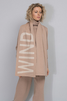 ЕВ 15001_ш_бежево-розовый, слоновая кость Шарф