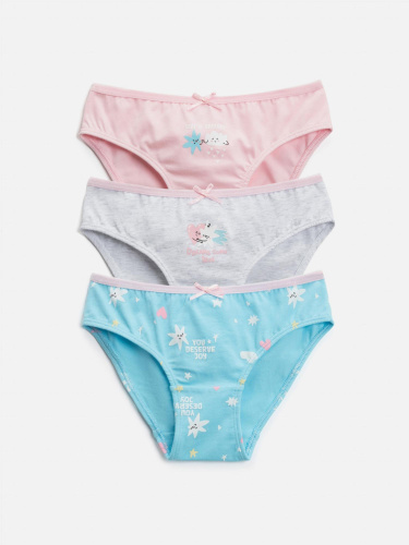 20224120090 Трусы детские для девочек в наборе из 3шт Dblnya цвет в ассортименте