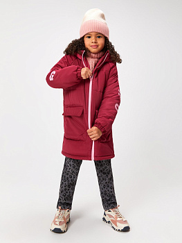 20220130284 Куртка детская для девочек Yueh бордовый