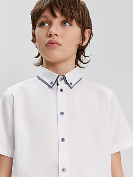 20140290057 Сорочка верхняя детская для мальчиков Potret белый