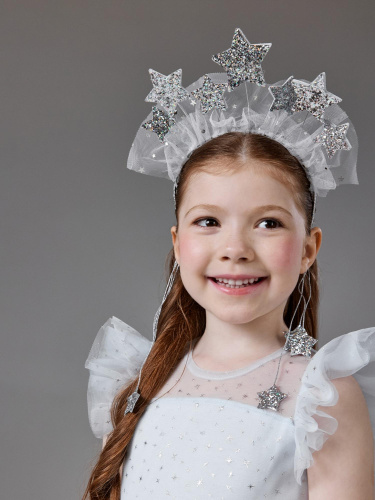 20206310292 Ободок детский Celeste серебристый