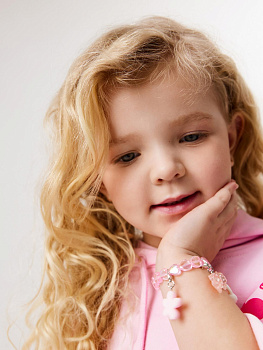 20206200182 Браслет детский Bryson светло-розовый