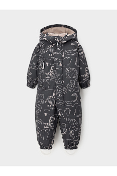 ВК 60085_н_75 Ал_темно-серый, рисунки животных Комбинезон