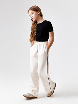 20240460010 Брюки детские для девочек Fenhel молочный