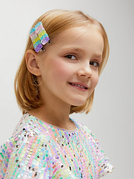 20206320499 Набор из 2 заколок для волос дет. Chan цветной