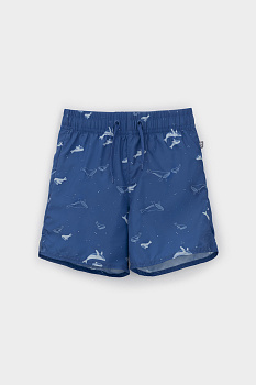 ТК 19012_4н ФВ_яркий кобальт, киты Шорты