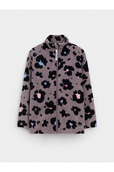 ФЛ 34025_н_43 ГР_розово-бежевый, цветочный леопард Куртка