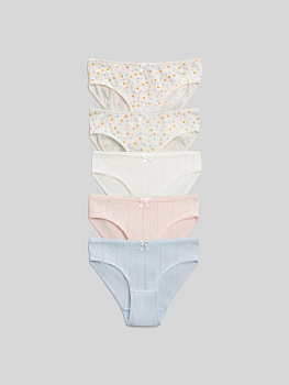 20234120049 Трусы детские для девочек в наборе из 5 шт. Zita разноцветный