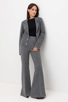 ЕВ 408_ш_серый меланж Брюки