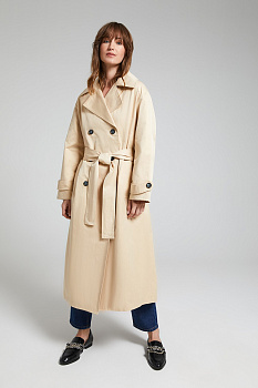 10200630013 Плащ жен. Lona 1 бежевый