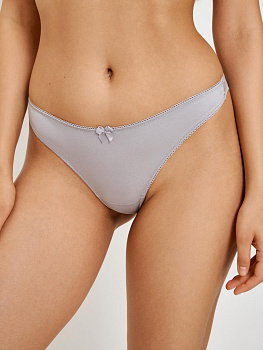 254931 Трусы стринг жен Vega серый