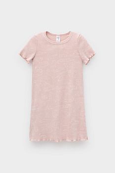 К 1180_24_зоопарк на дымчатой розе Сорочка