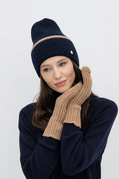 ЕВ 20007_24ш_темно-синий Шапка