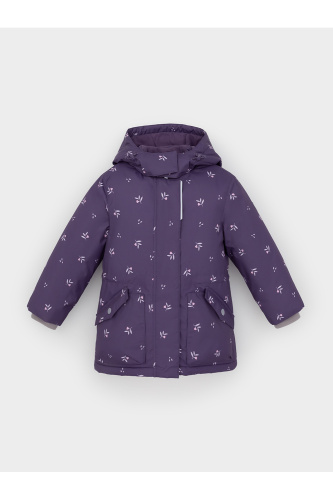 ВК 38120_н_4 ГР_темный баклажан, мини цветы Куртка