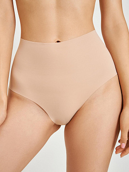 31204121849 Трусы жен. с высокой талией Tess бежевый