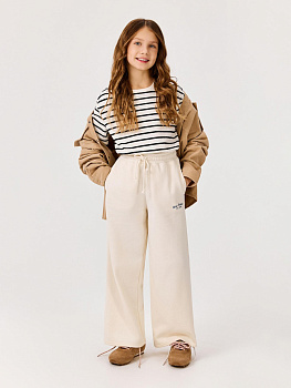 20240460006 Брюки детские для девочек Vlasta_pn молочный