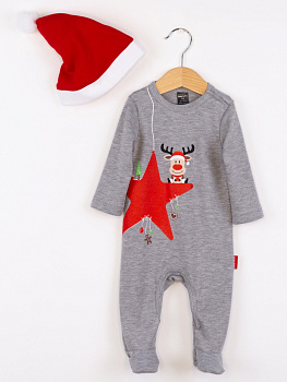 КД563/3-И Комплект детский (печать/серый меланж)