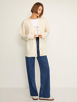 10200370024 Кардиган жен. Mantikora молочный