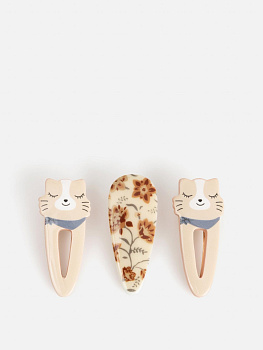 20206320728 Набор из 3 заколок для волос дет. Quile разноцветный