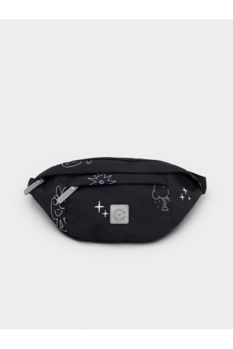 АКС 2010_7 ГР_черный, забавные смайлики Сумка