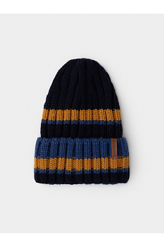 КВ 20413_ш_темно-синий, горчица Шапка