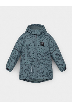 ВК 36093_н_4 ГР_пыльно-бирюзовый, динозавры Куртка